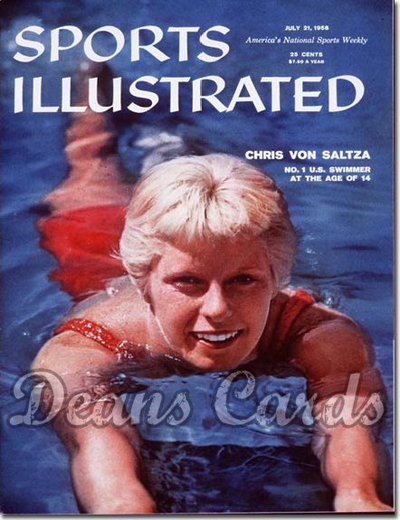 1958 Sports Illustrated - No Label   July 21  -  Chris Von Saltza Swimming