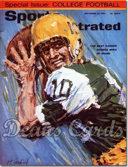 1963 Sports Illustrated - No Label   September 23  -  George Mira Miami Hurricanes