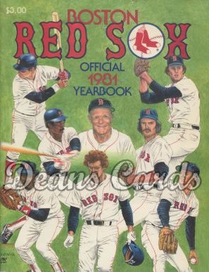 1981 Boston Red Sox Yearbook - Rice/Yastrzemski/Eckersley