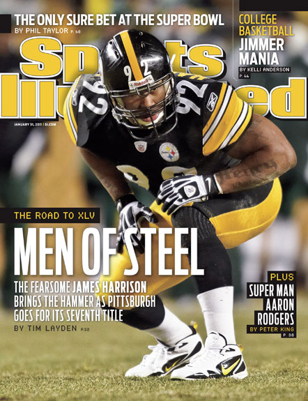2011 Sports Illustrated - With Label   January 31  -  James Harrison 
