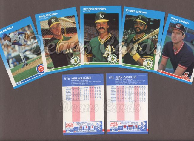 1987 Fleer     Baseball Update Complete Set