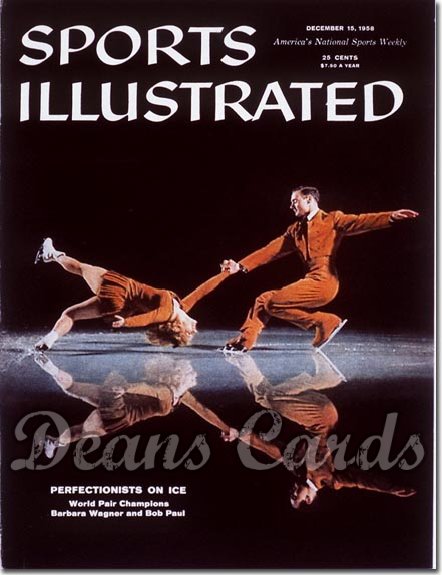 1958 Sports Illustrated - No Label   December 15  -  Barbara Wagner & Bob Paul Figure Skating