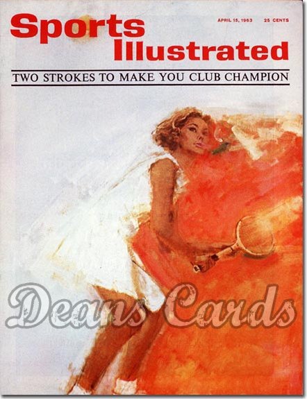1963 Sports Illustrated - No Label   April 15  -  Woman Tennis Player