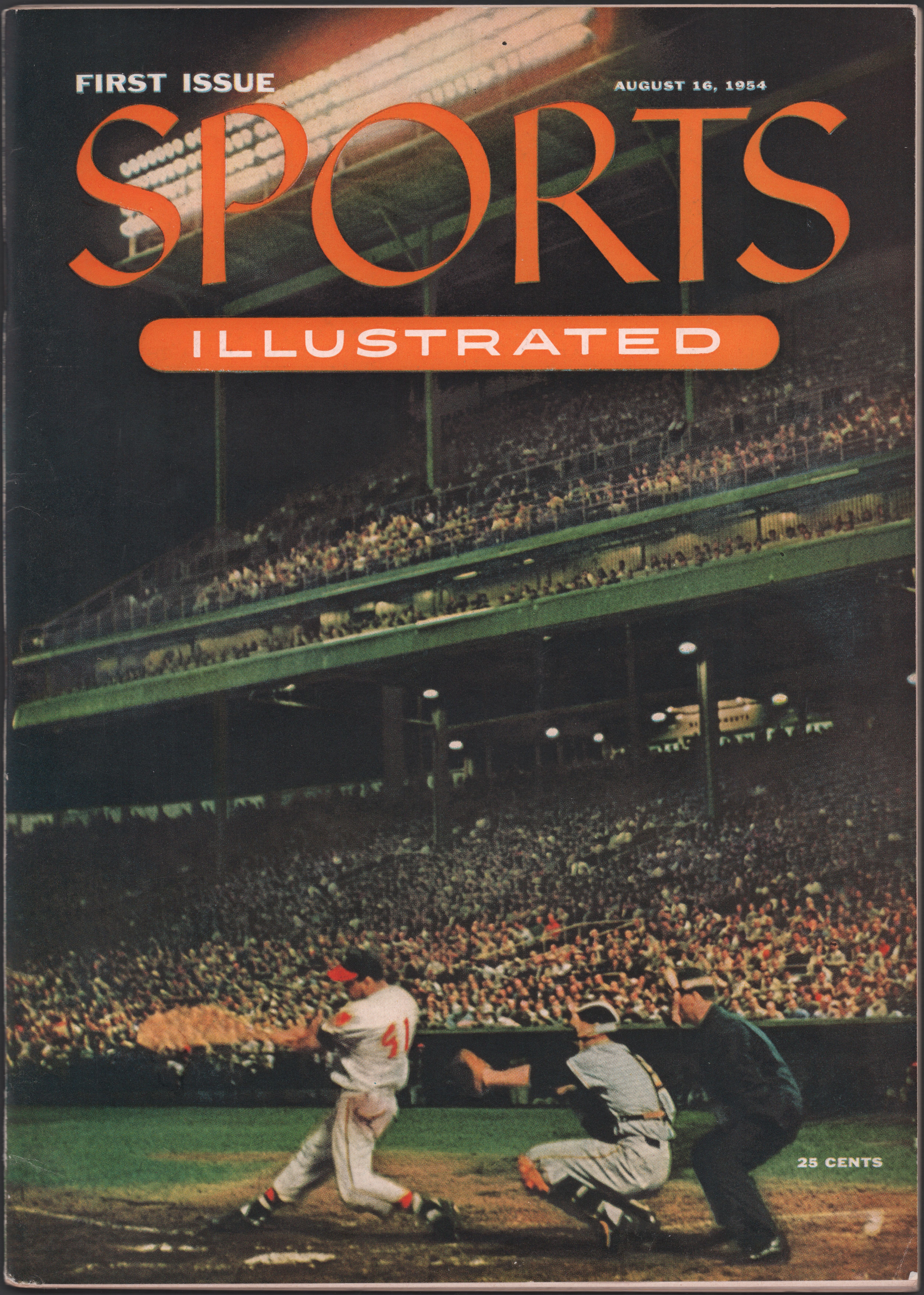 1954 Sports Illustrated   Aug 16  -  1st Issue Eddie Mathews