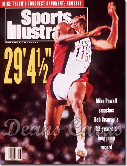 1991 Sports Illustrated - With Label   September 9  -  Mike Powell