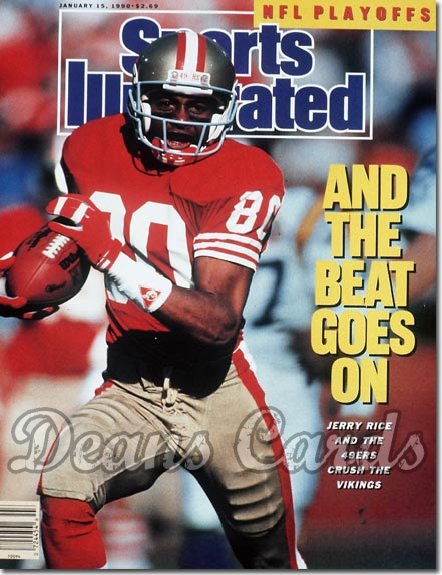 1990 Sports Illustrated - With Label   January 15  -  Jerry Rice (SF)