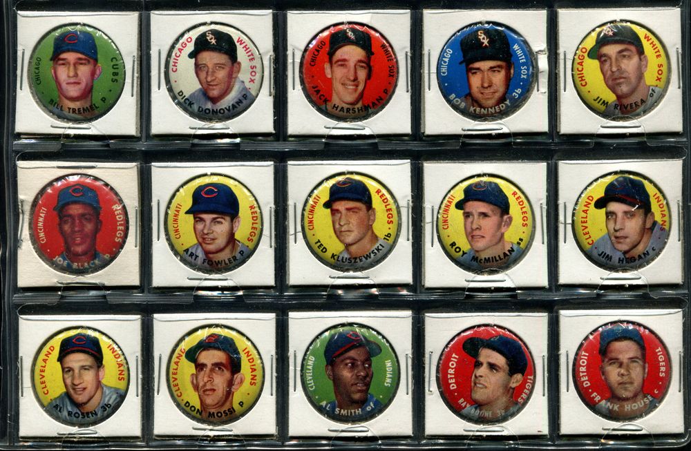 1956 Topps Pins    Topps Baseball Pins Complete Set (In Binder)