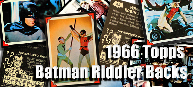 1966 Batman Vintage Trading Cards, Buy 1966 Topps Batman Riddler Backs,  Sell 1966 Topps Batman Riddler Backs